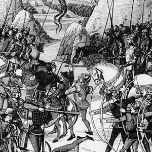 26. August 1346 - Schlacht von Crécy im Hundertjährigen Krieg    